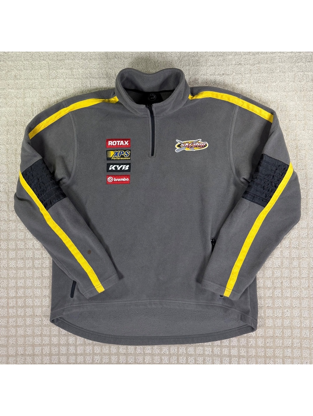 Brp Ski Doo Team Grey Quarter Zip Fleece L